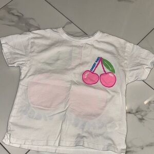 Zara Kids Cherry Graphic Tee - White